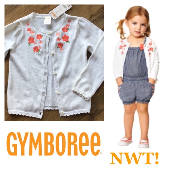 NEW Girls Size 12-18 Months Gymboree Cardigan Sweater Gray 2018 Line NWT